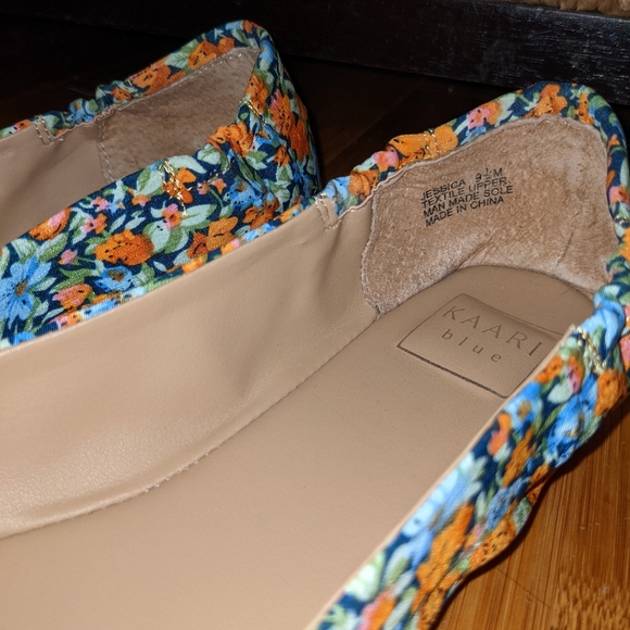 -KAARI blue- Pointed toe✨Floral🏵️Flats🥿 - Picture 4 of 4